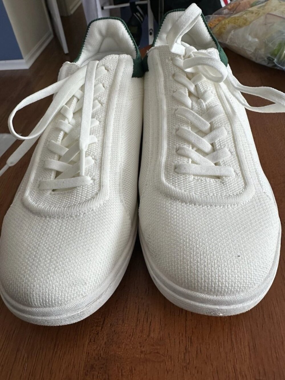 Vivaia V Prime Unisex Casual Sneakers White Green Knit Womens Size EU 39 US 9